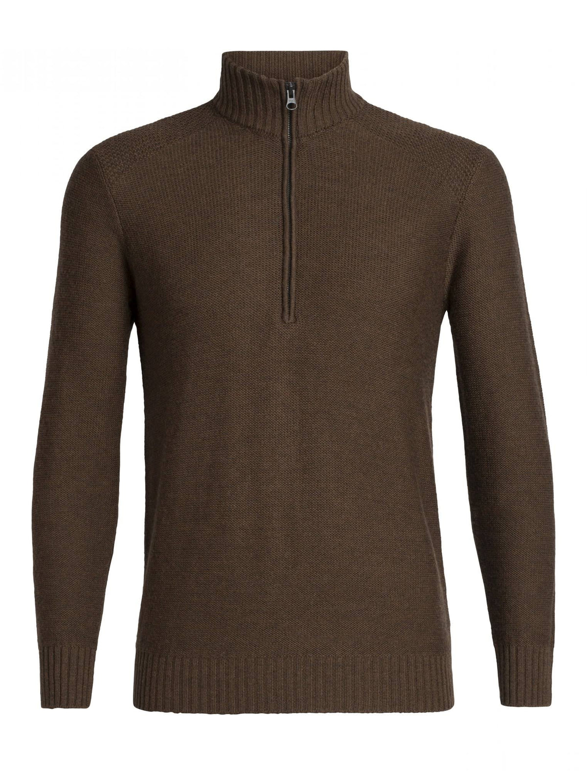 Bronze Heather Half Zip Sweater H556