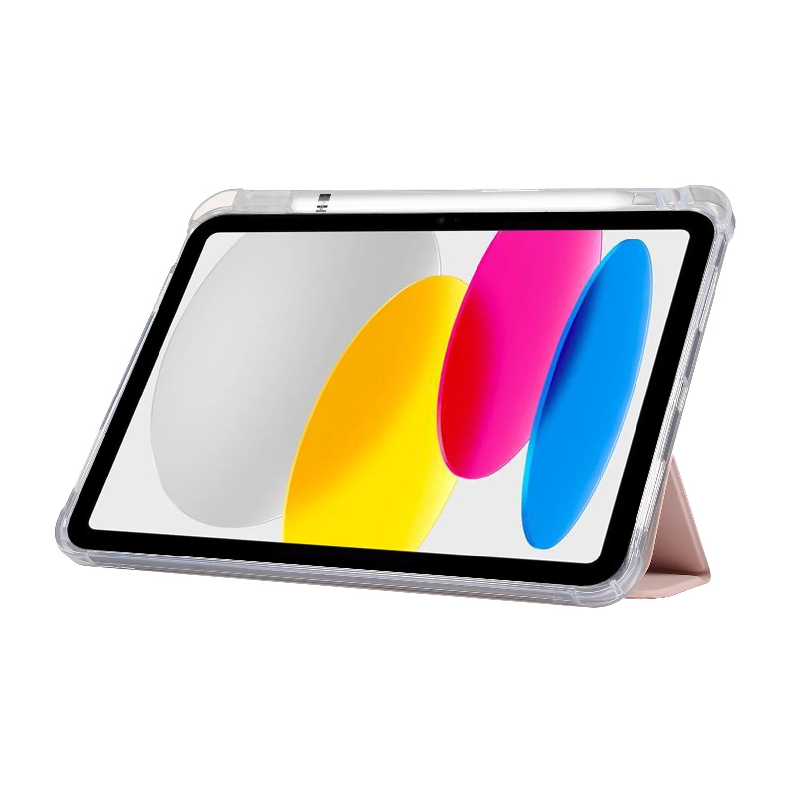 Pink Magnetic Shockproof Trifold Stand Case for iPad 10th Generation 10.9-inch C1110
