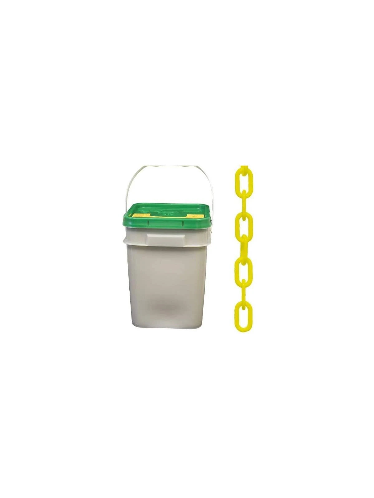 Yellow Plastic Barrier Chain, 300 Length F776