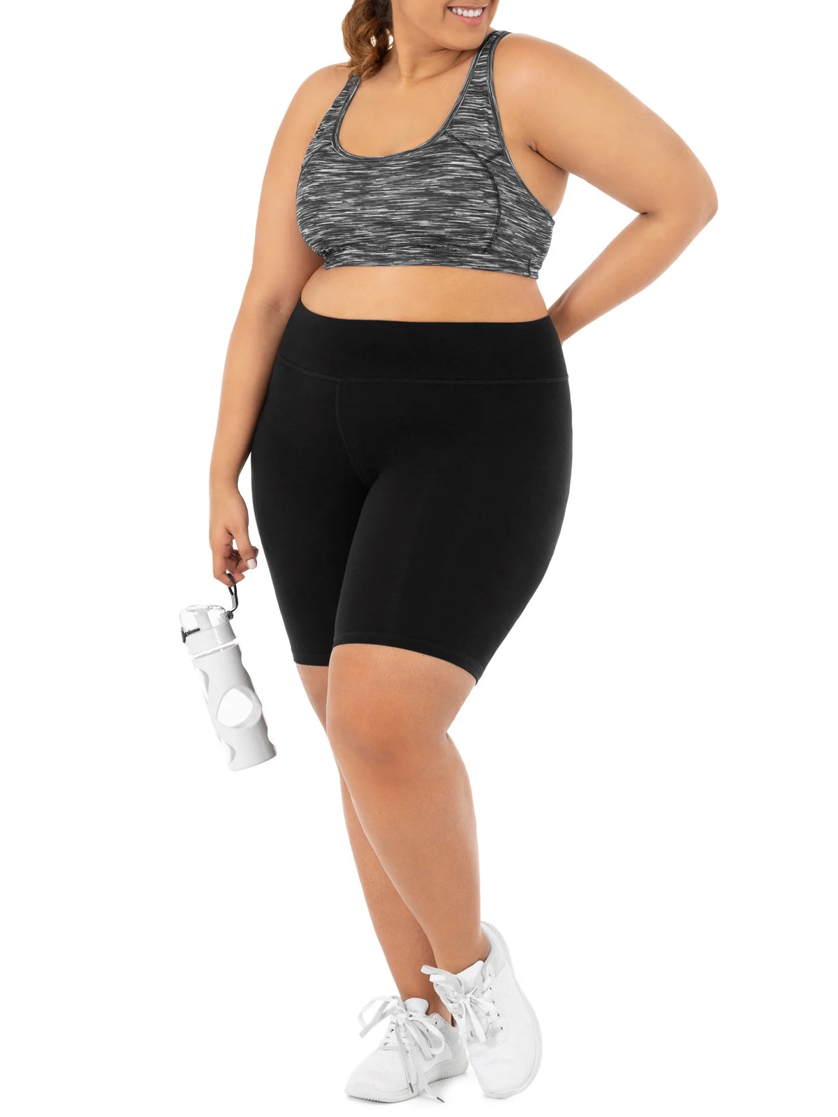 Women's Plus Size Bike Short, 2-Pack J7013