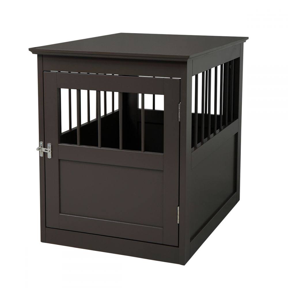 Brown Wooden Dog Crate N225