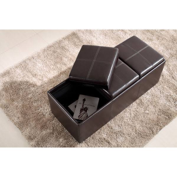 Brown Storage Ottoman D779905