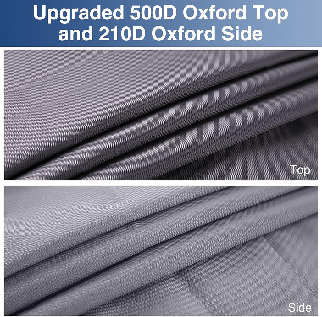 Upgraded Waterproof 500D Top Travel Trailer Cover with 4 Tire Covers, Tongue Jack Cover U834