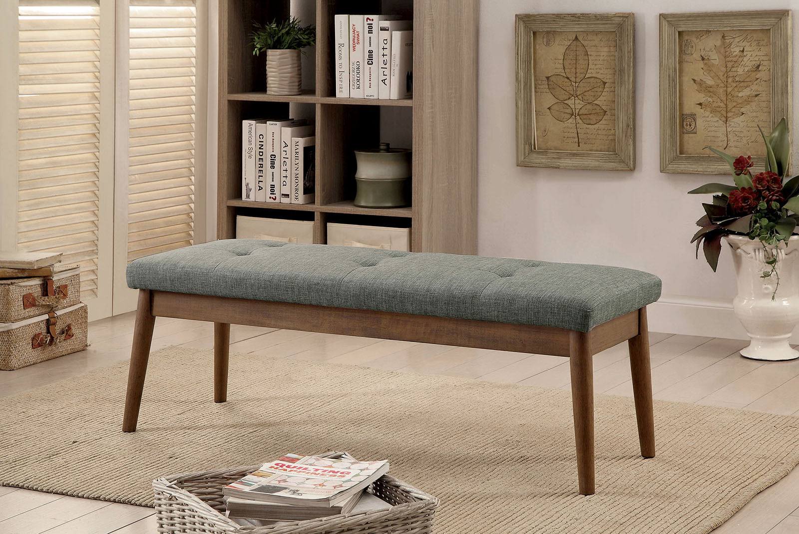 Linnen Gray Bench W4779