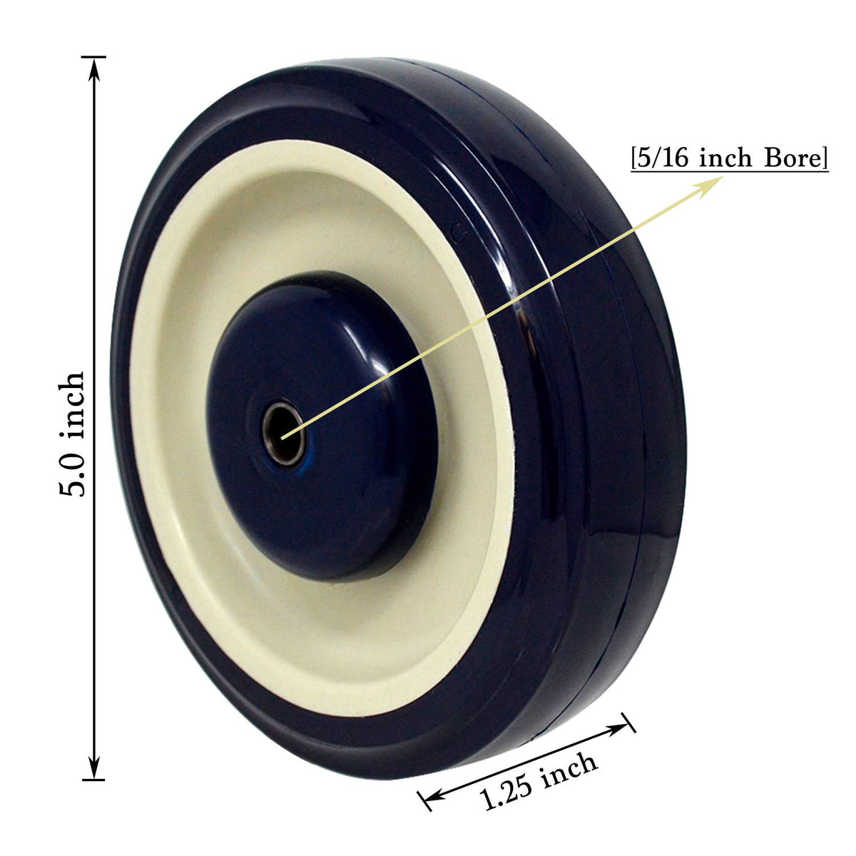 20-Pack Heavy Duty Polyurethane Wheel with 5/16" Axle M697784