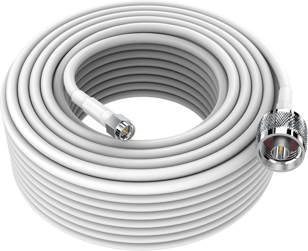 50 Ft N Male to N Male Low Loss Coax Cable 50 Ohm O810