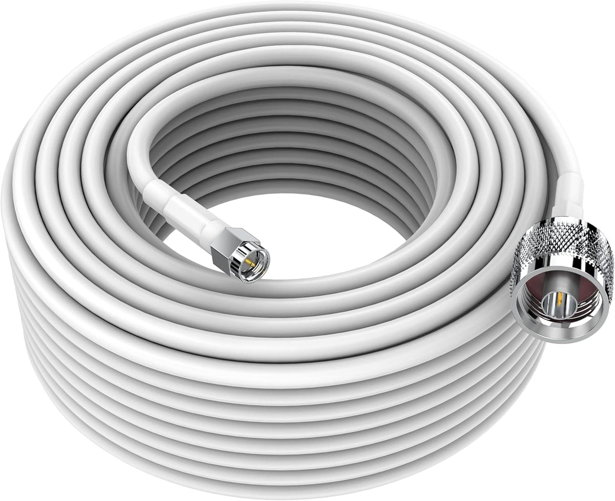 50 Ft N Male to N Male Low Loss Coax Cable 50 Ohm O810