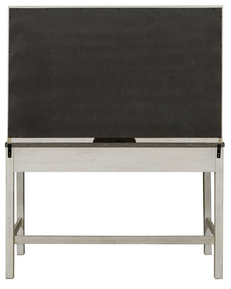Beige 2 Door Desk Hutch Q241411