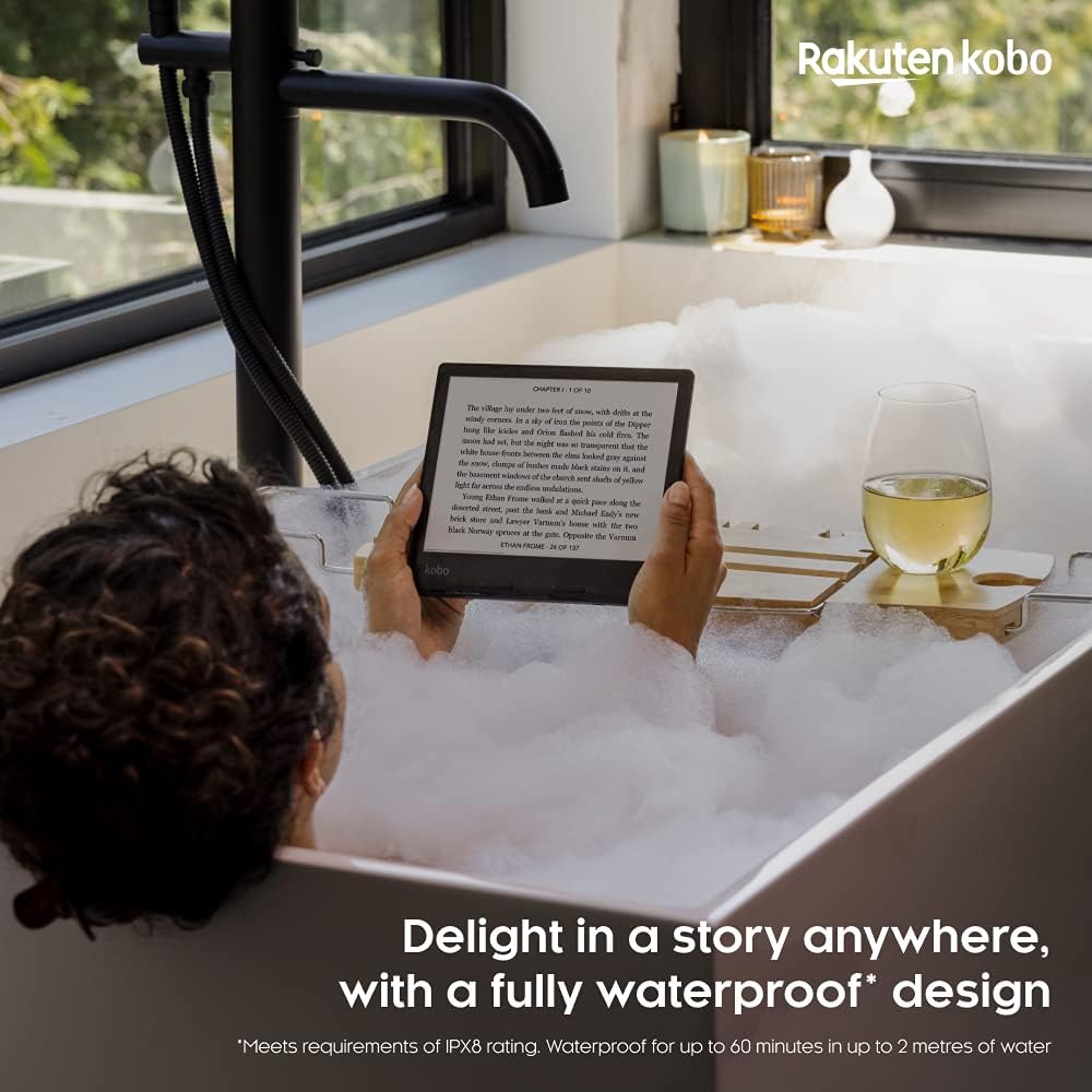 32GB Waterproof eReader with 8" HD Glare Free Touchscreen E632620