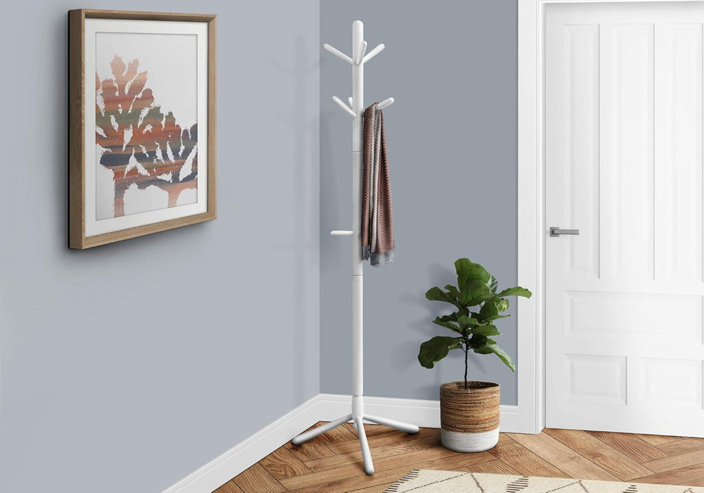 Solid Wood Coat Rack Cappuccino O784