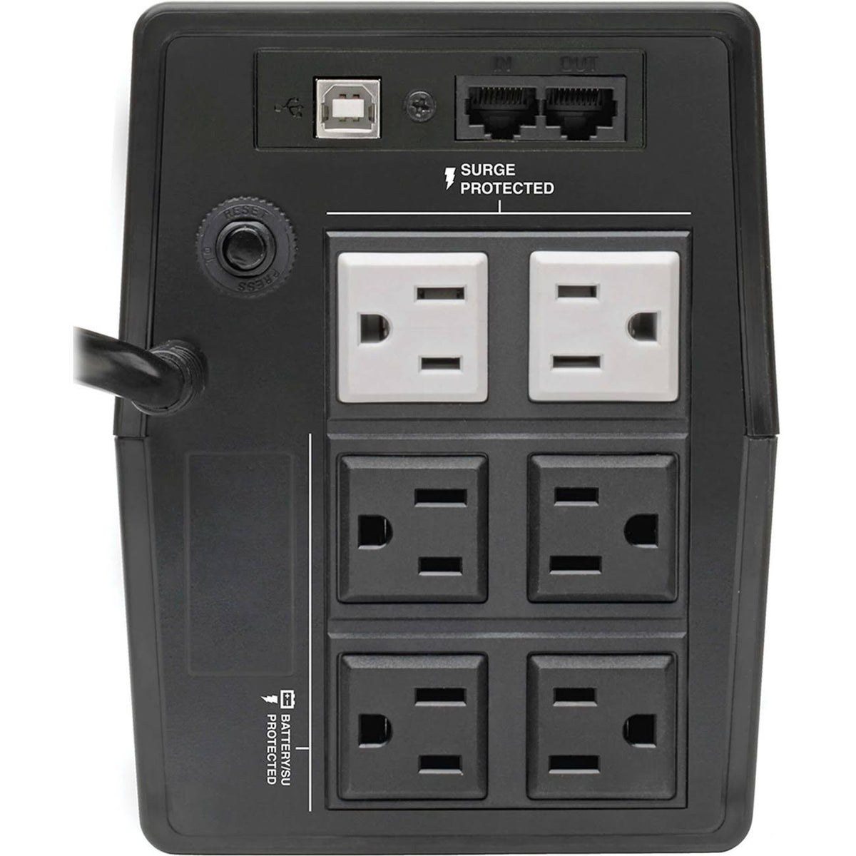 500VA 360W UPS Smart Tower Battery Back Up Desktop AVR LCD USB C60833