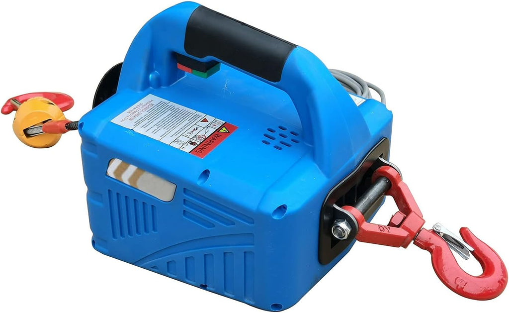 Electric Hoist Crane 992 Lb Capacity 25 Ft Wire Cable 110V Overhead Lift E35929