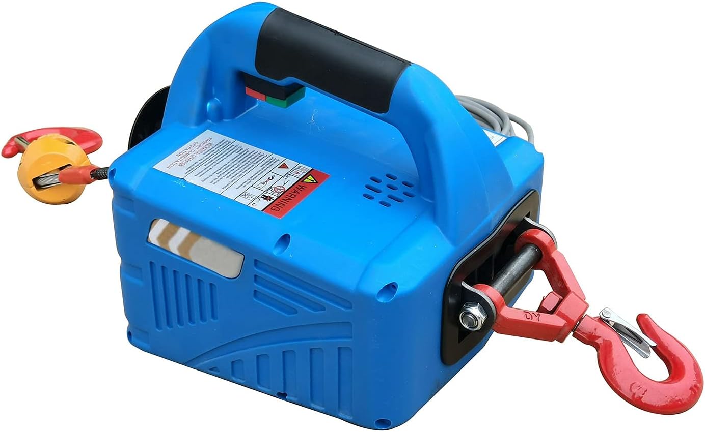 Electric Hoist Crane 992 Lb Capacity 25 Ft Wire Cable 110V Overhead Lift E35929