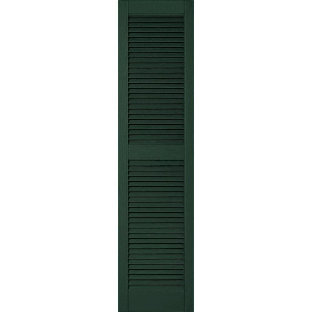Midnight Green Vinyl Louver Shutters M22795