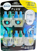 5 Pack refill plugin oil with Breeze & Fresh scented oil O325