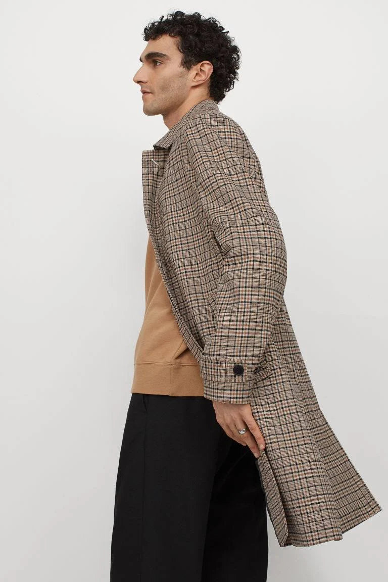 Beige Car Coat J26156