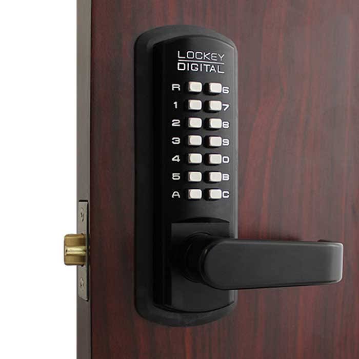 Oil Rubbed Bronze Mechanical Keyless Lever Lock J645419