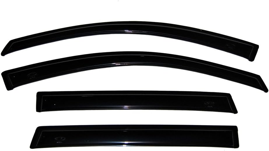 4-Piece In-Channel Side Window Deflector Smoke Z2549