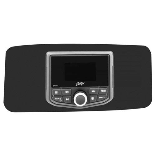 Black Marine Radio with Dash Kit and USB/AUX O18561