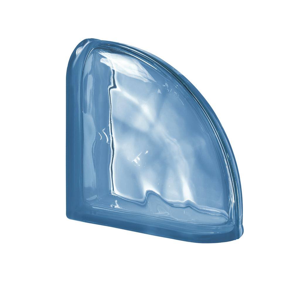 7.48 in. x 7.48 in. x 3.15 in. Wavy Pattern Glass Block I416