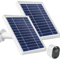3W 6V Solar Panel Charge for Arlo Pro3 and Arlo Ultra Camera, 11ft Magnetic Power Cable (2Pack, Silver) K44501