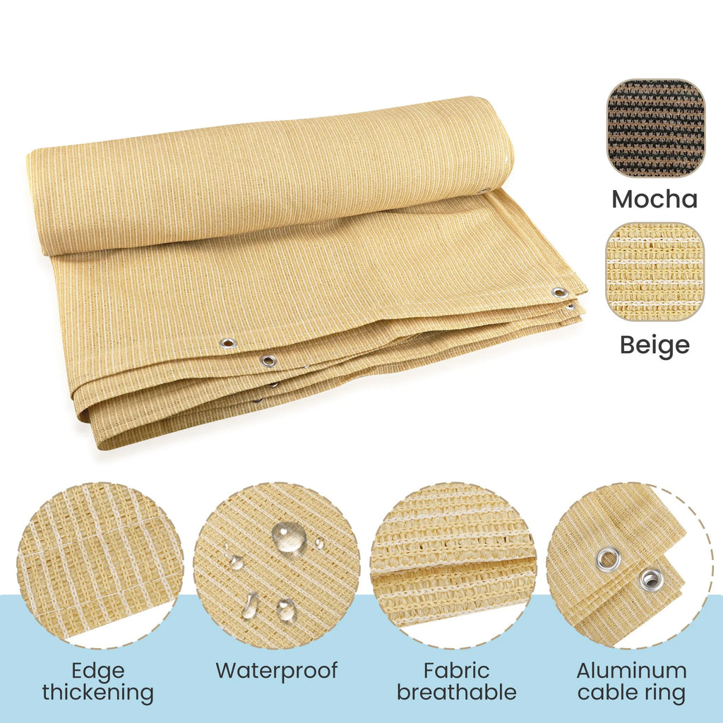 10 x 10 FT Beige Shade Cloth R207