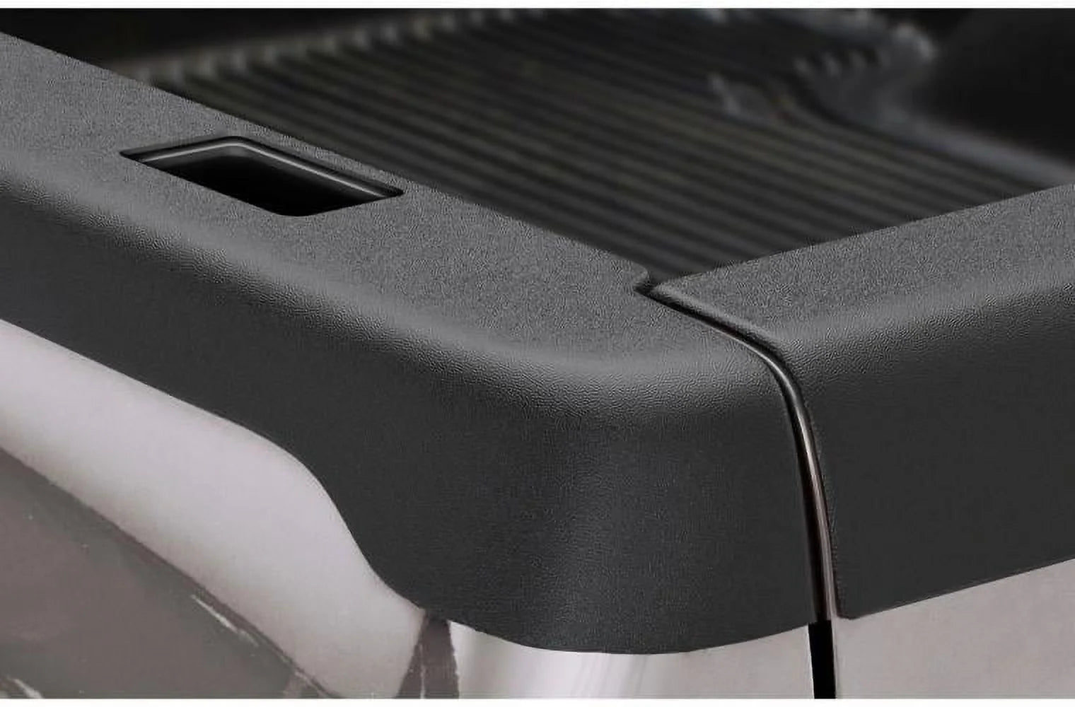 Black Smooth BedRail Caps 2-Pc Set A174