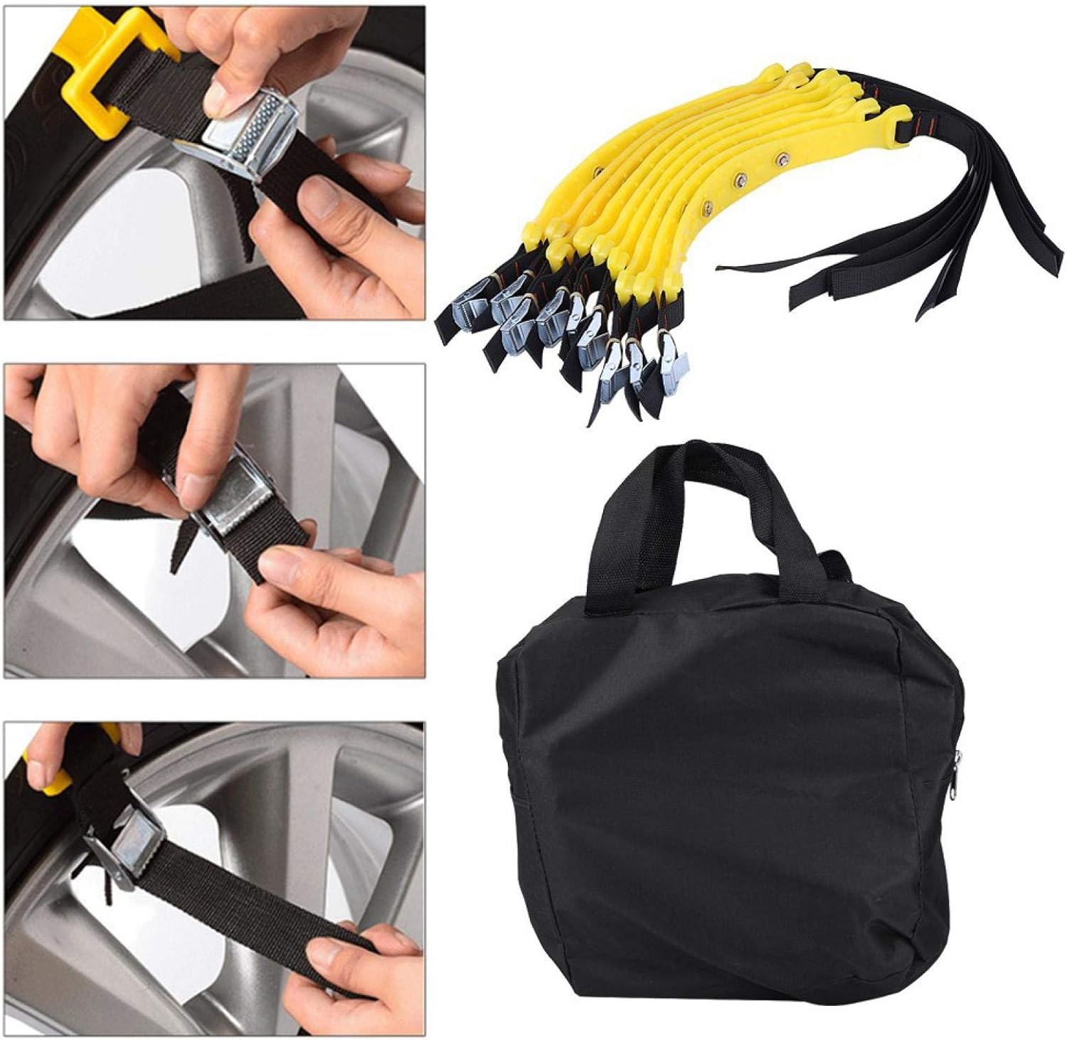10pcs Universal Tire Anti-Skid Snow Chains for Car Truck SUV F63094