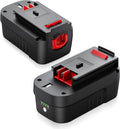 2 Pack 6.0Ah Lithium-Ion Replacement Battery for 18V Cordless Power Tools E2533