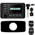Black Marine Radio with Dash Kit and USB/AUX O18561