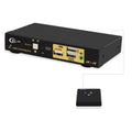2 Port 4K@60Hz DP 1.2 KVM Switch with Audio Microphone Output and USB 2.0 Hub T564291