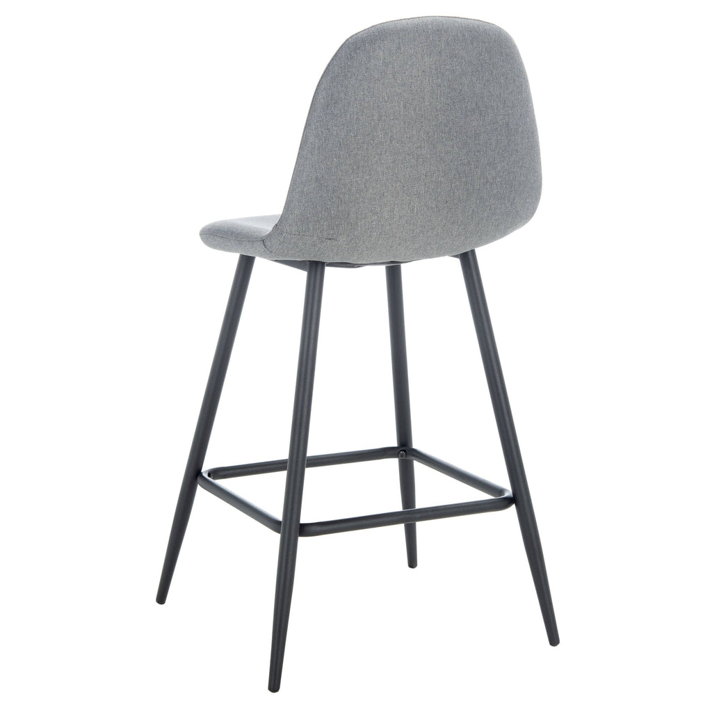 Dark Grey & Natural Counter Stool V854