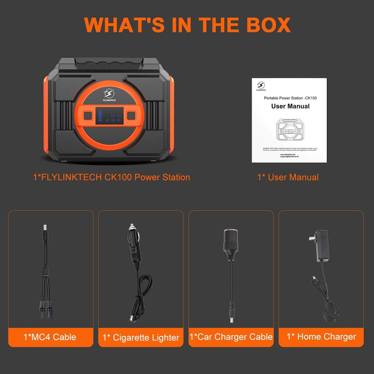 Portable Power Station 300W 75000mAh 277.5Wh Lithium Battery Power Supply with LED Flashlight 2 AC Outlets 2 DC 4 USB Ports X902007
