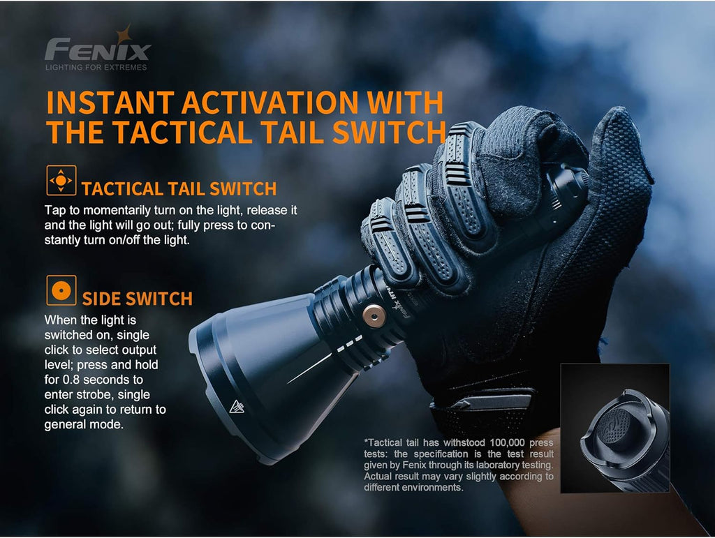 1500 Lumen Long-Range Rechargeable Hunting Light with Extra 5000mAh Battery and Battery Case X6855