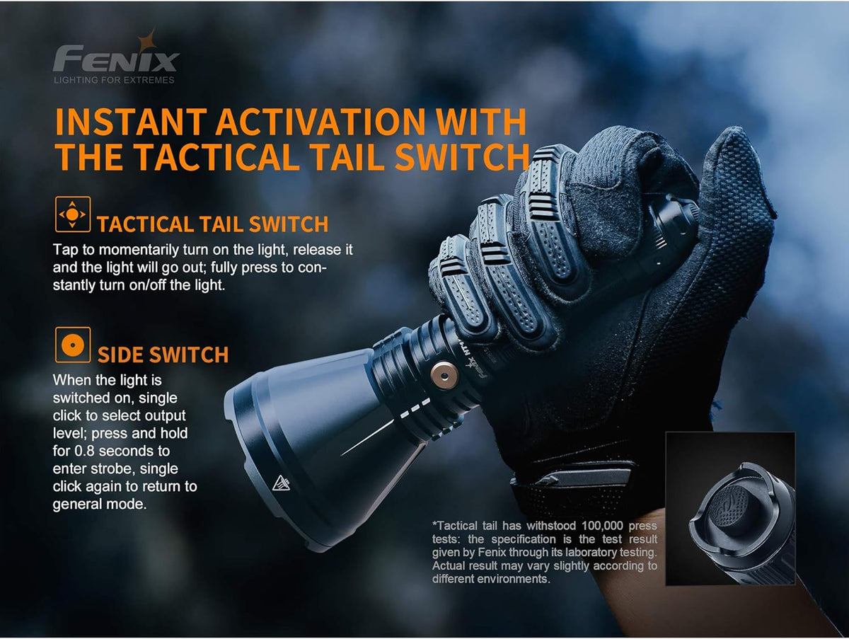 1500 Lumen Long-Range Rechargeable Hunting Light with Extra 5000mAh Battery and Battery Case X6855