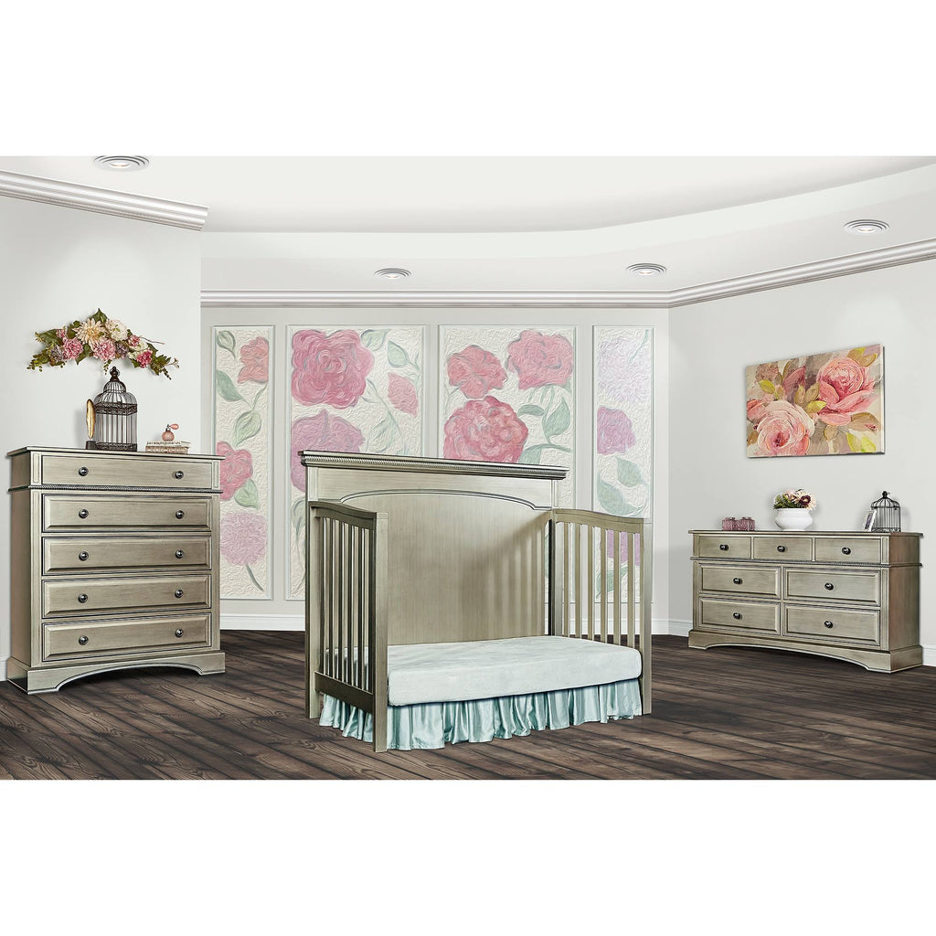 Antique Bronze Flat Top Convertible Crib J678