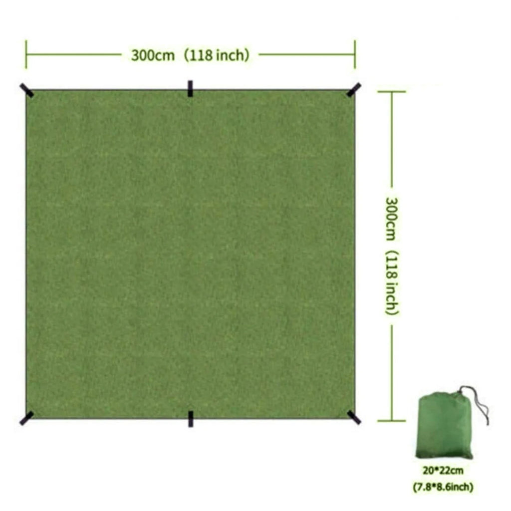Waterproof Camping Rain Tarp 3 M X 3 M Z581332