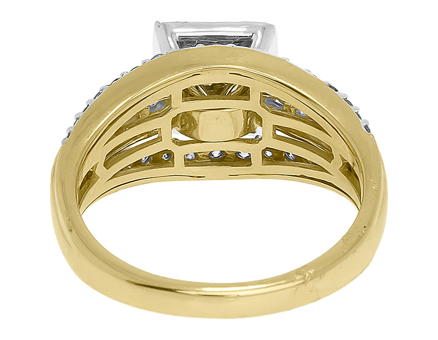 10k Yellow Gold Princess Diamond Engagement Ring O28213