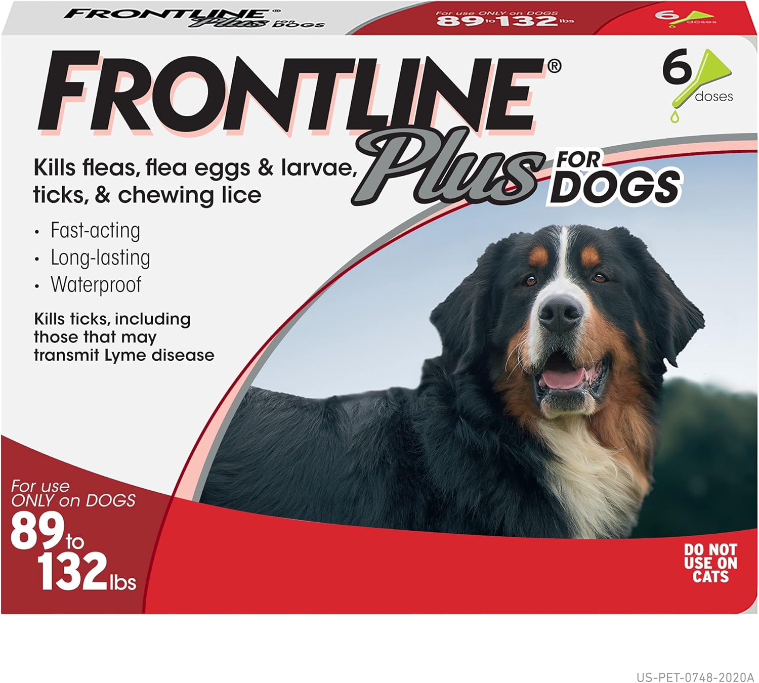 Flea and Tick Treatment for Dogs, 6 Doses, Pack of 2 O297293