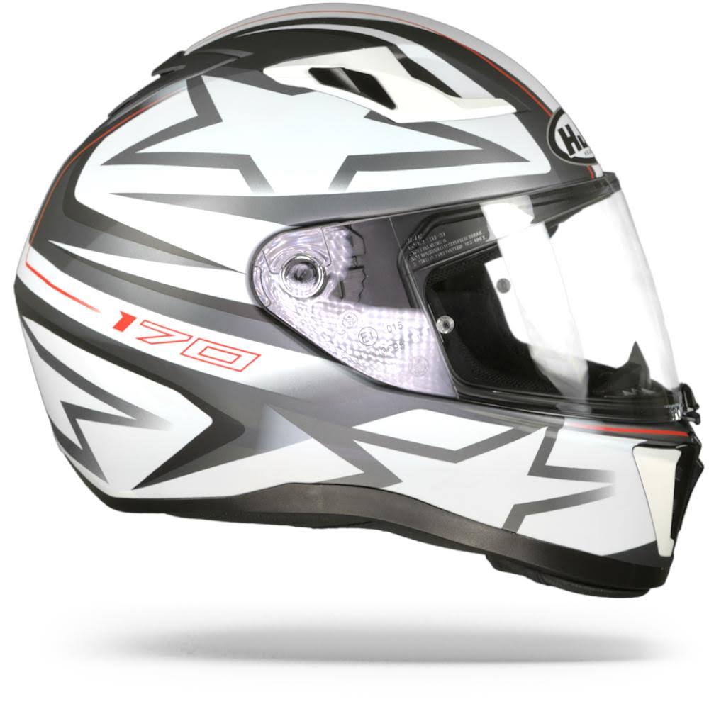 White S Motorcycle Helmet T4035