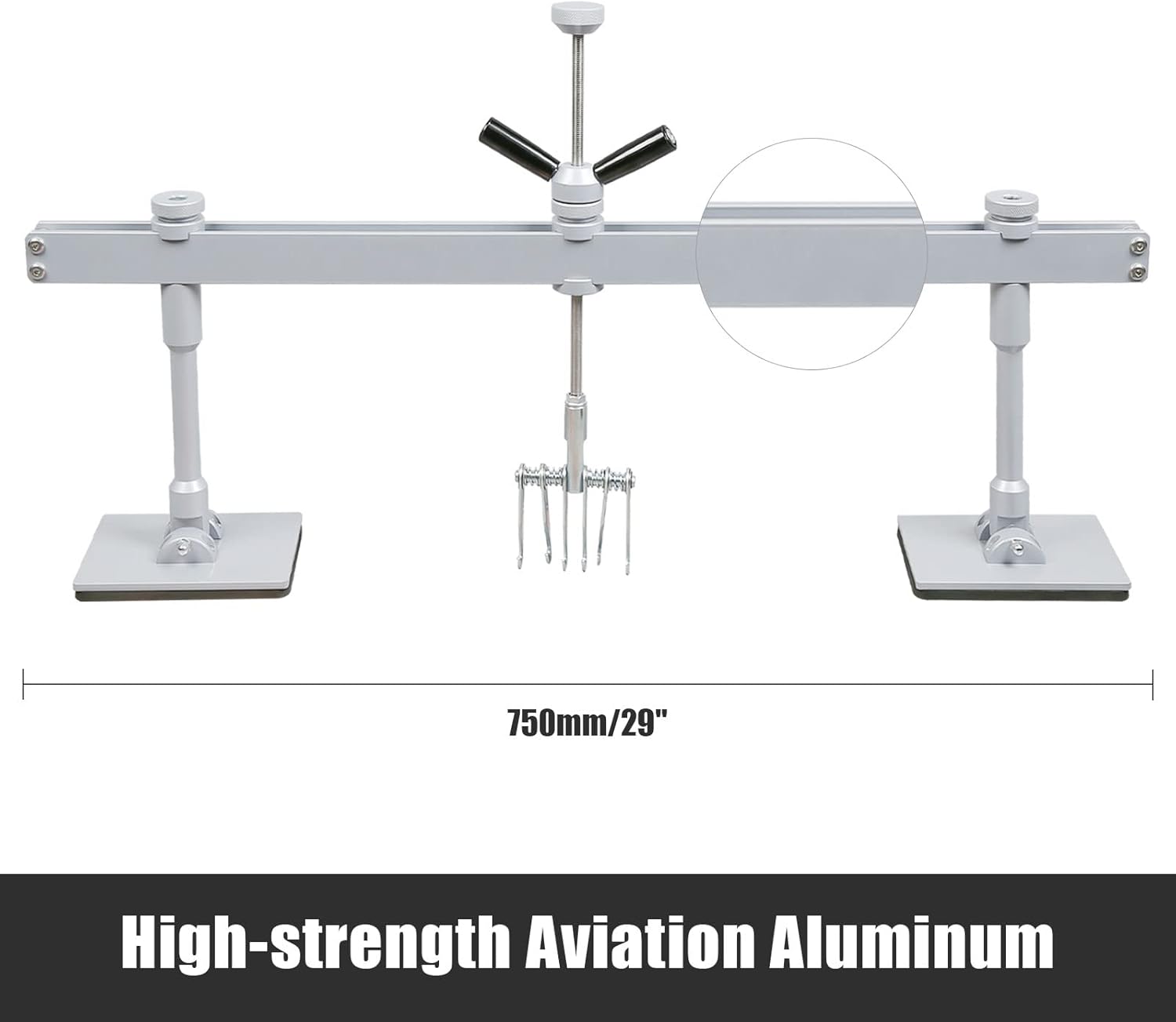 Dent Pull Level Bar Kit with 6-Claw Hook, 750mm/29inch N2436
