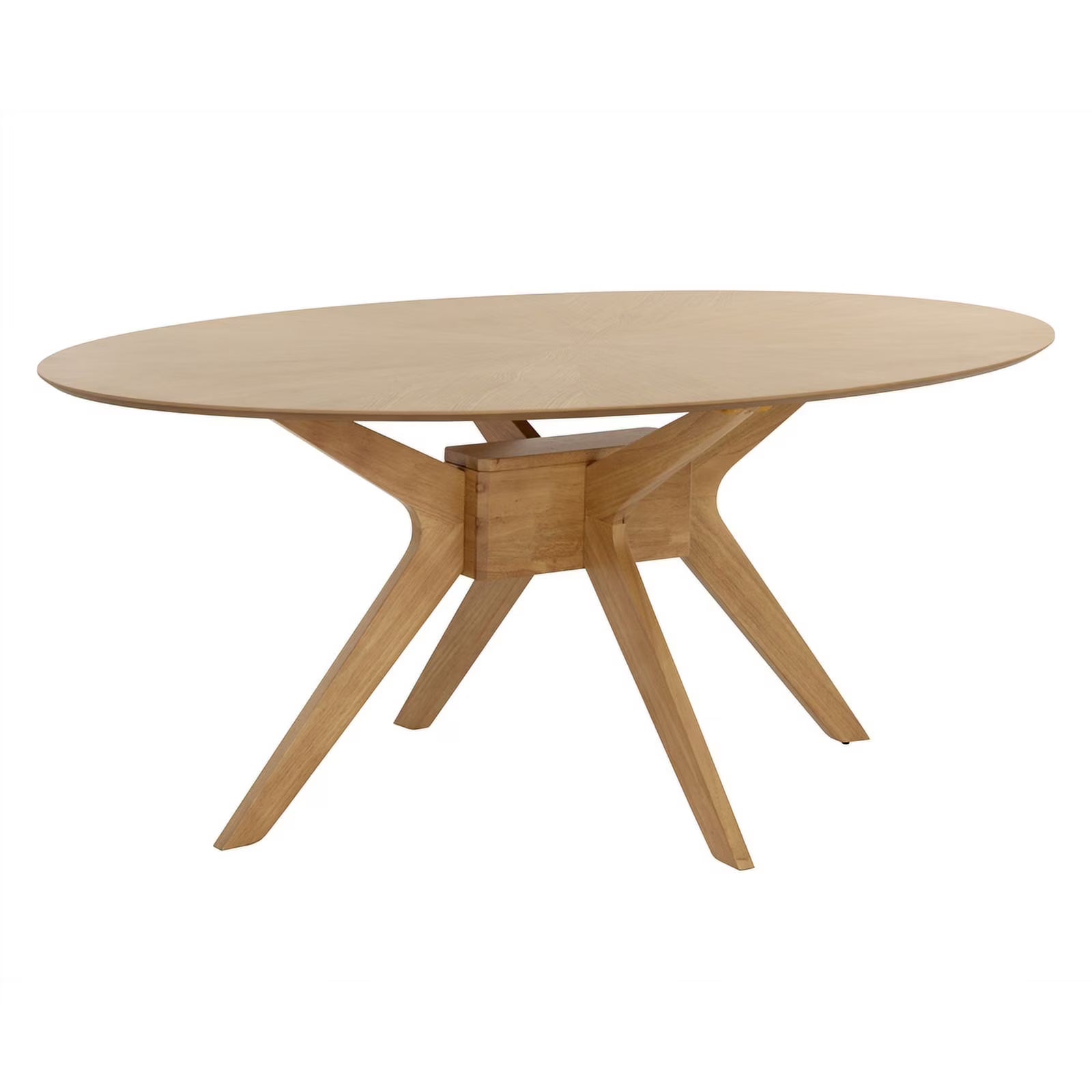 Mid-Century Rubberwood Dining Table U836