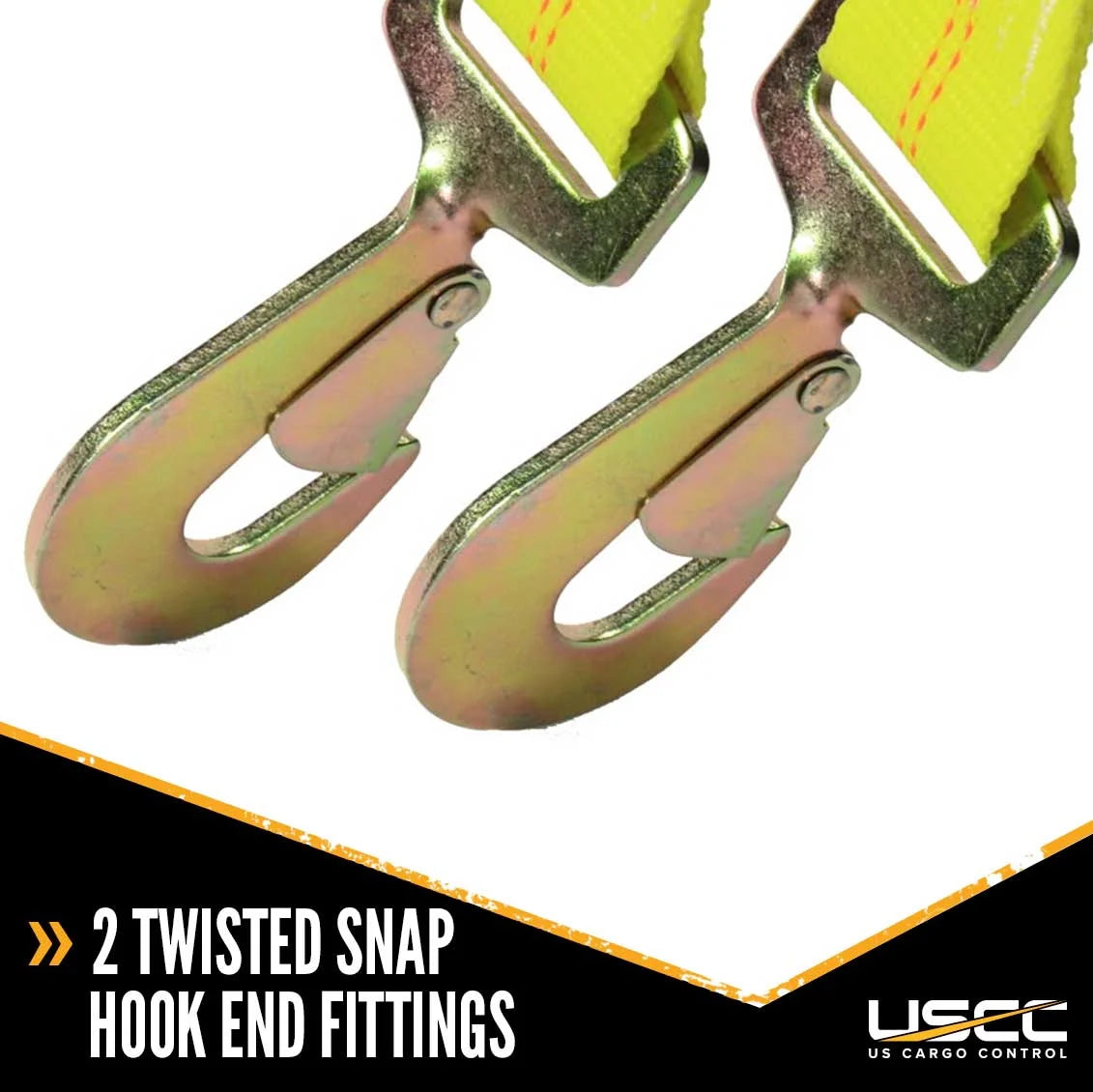 Tow Dolly Basket Strap with Twisted Snap Hooks R5429