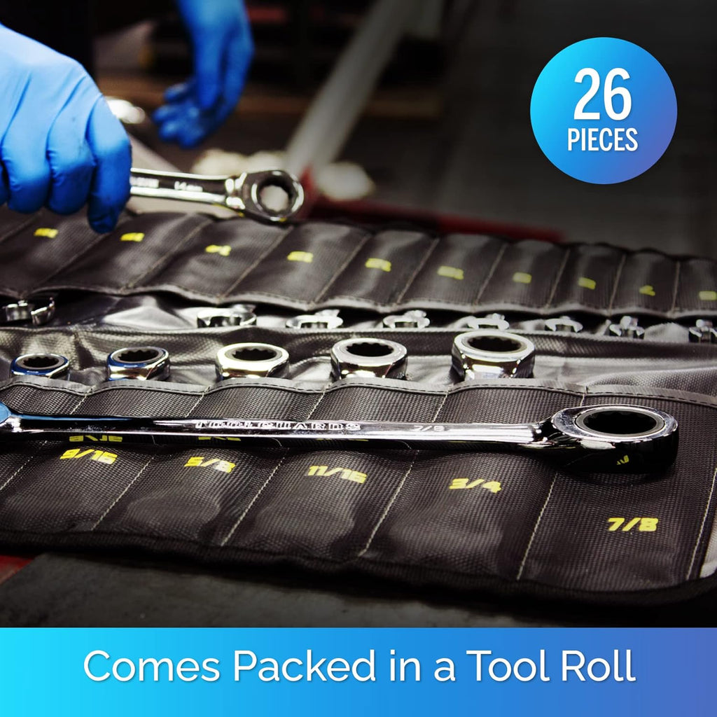 26 Pieces Ratcheting Wrench Set H7428