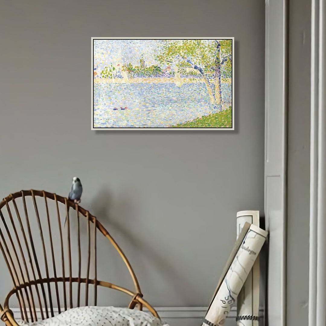 Silver Frame Giclee Print Oil Painting 32x22 J2342