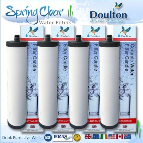 4 x Pack Franke Triflow Compatible Filter Cartridges By Doulton M15 Ultracarb A351408