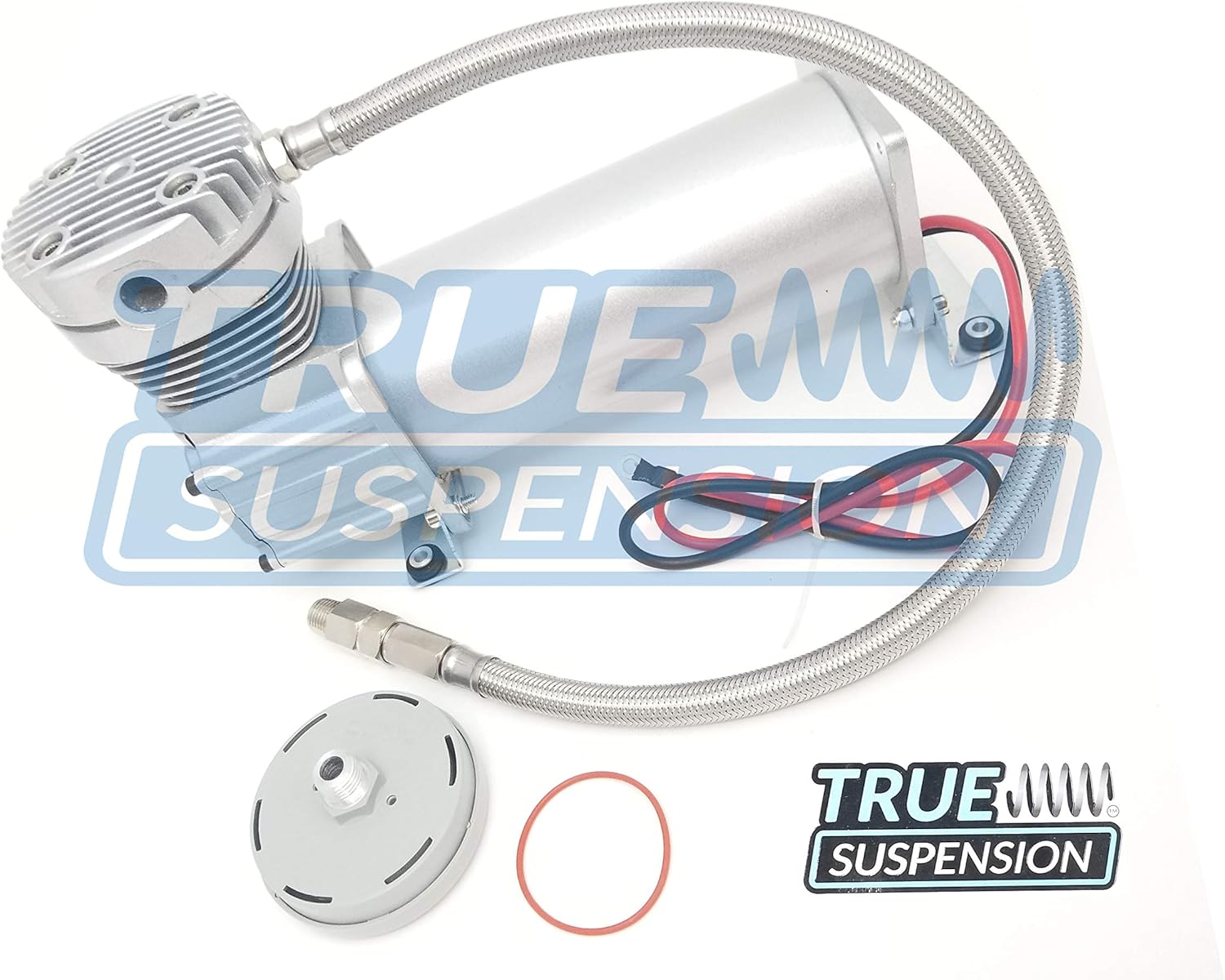 Towing Assist Helper Air Ride Suspension Complete Kit with Reserve Tank Kit K381605