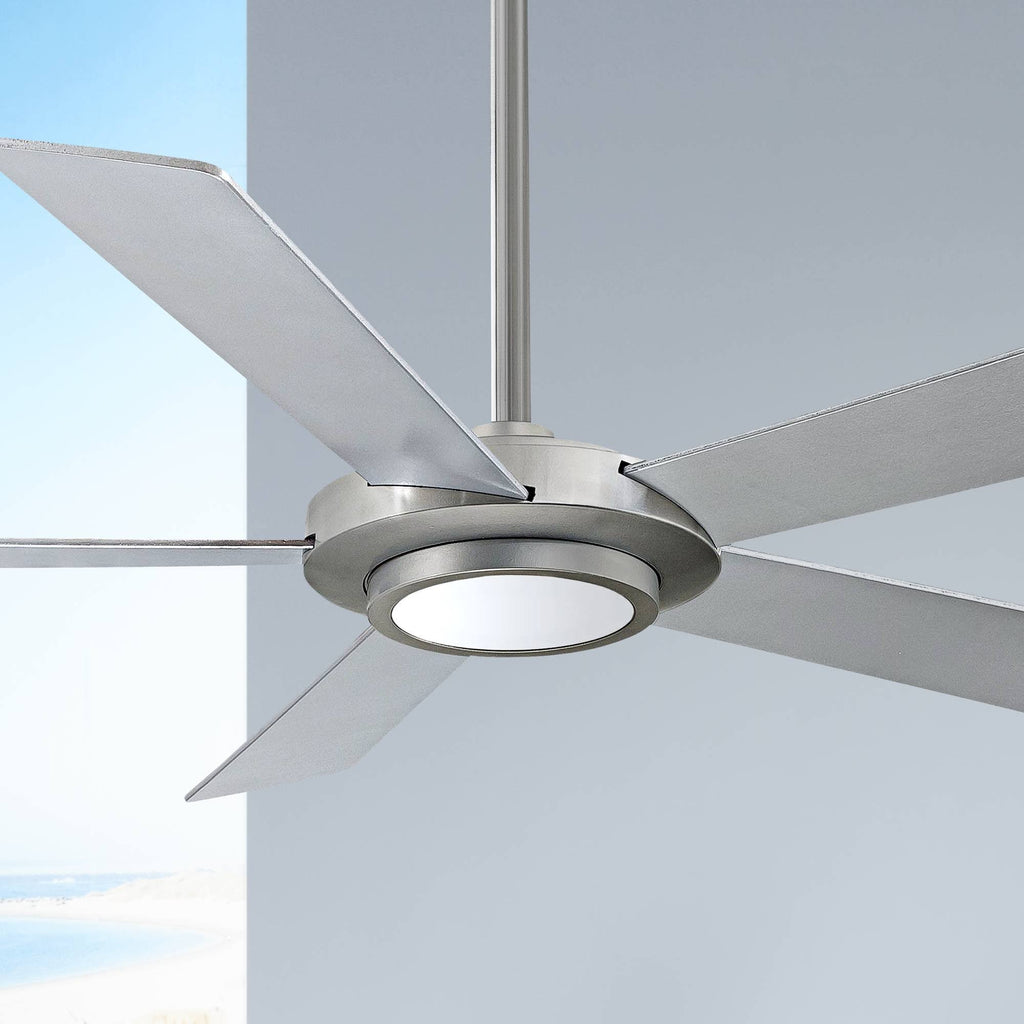 Brushed Nickel Ceiling Fan with Light S94526