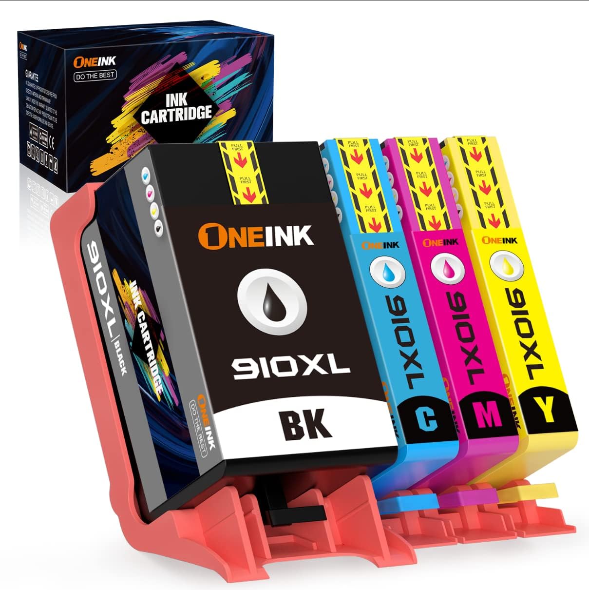 Compatible HP 910 XL Ink Cartridges Combo Pack, 4 Packs B821793