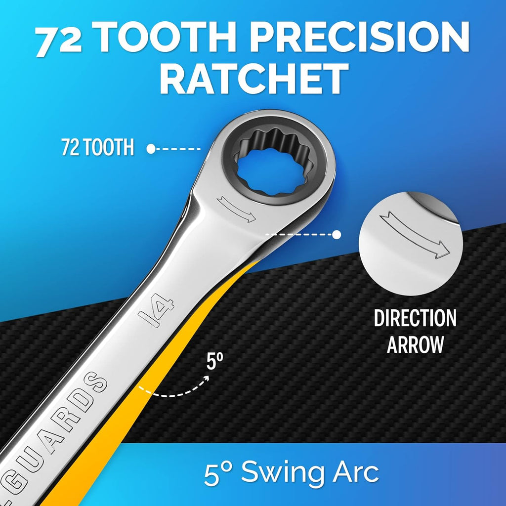 26 Pieces Ratcheting Wrench Set H7428